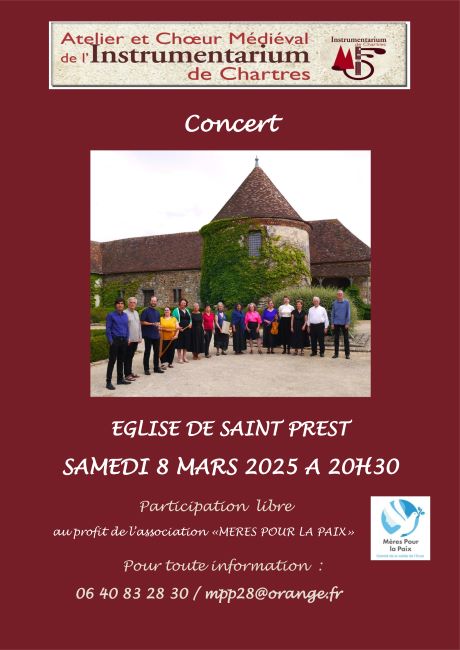 CONCERT DU CHOEUR MÉDIÉVAL ET DE L'INSTRUMENTARIUM DE CHARTRES